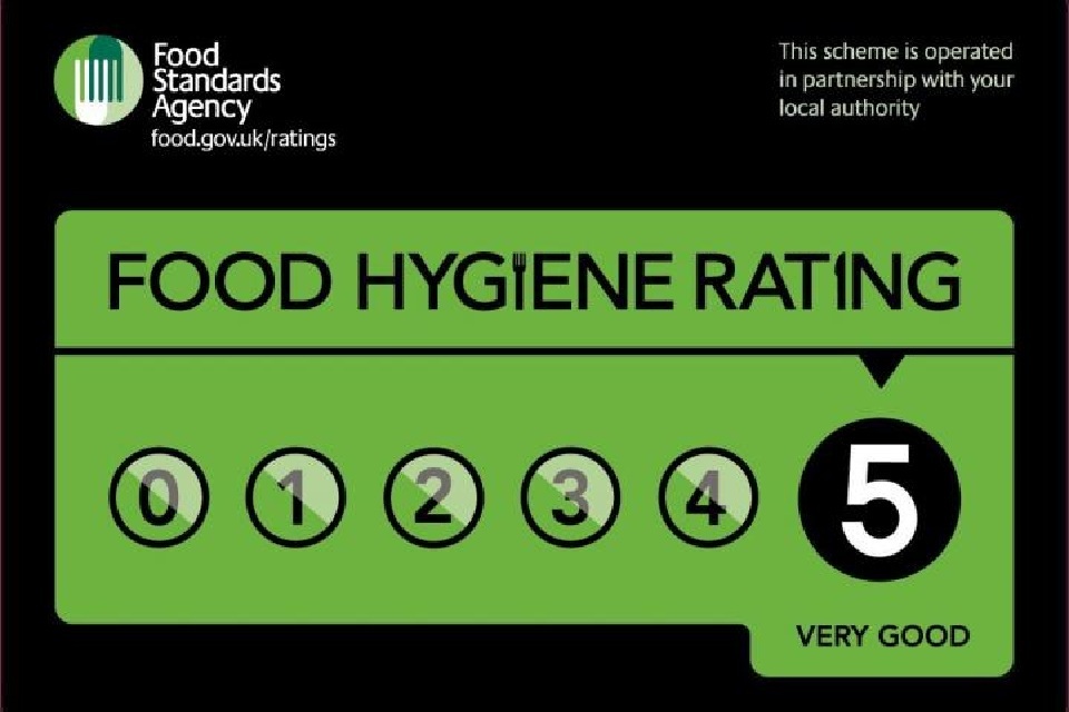 Food Standards Agency food hygiene rating: 5 — Very Good